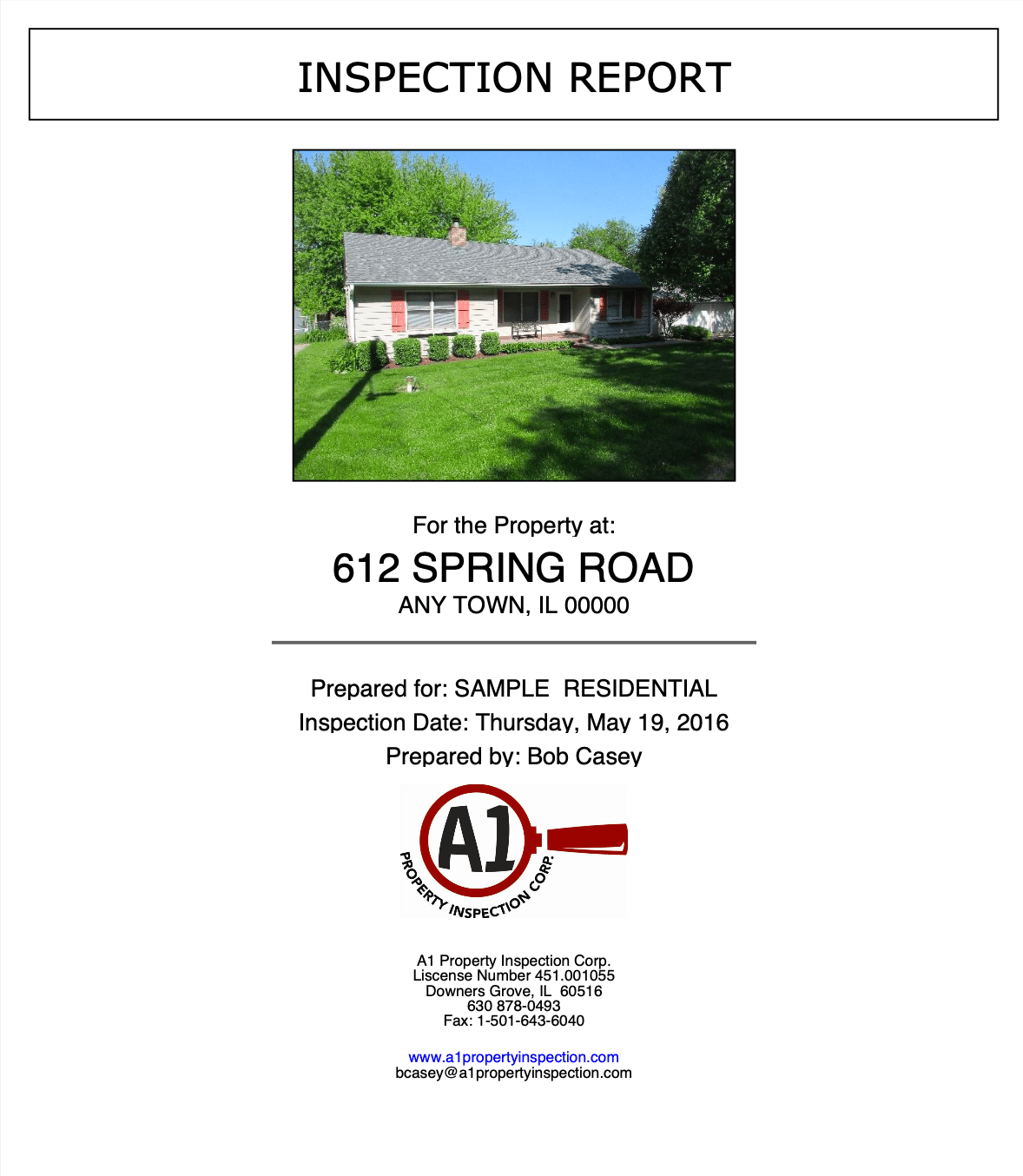 Services A1 Property Inspection